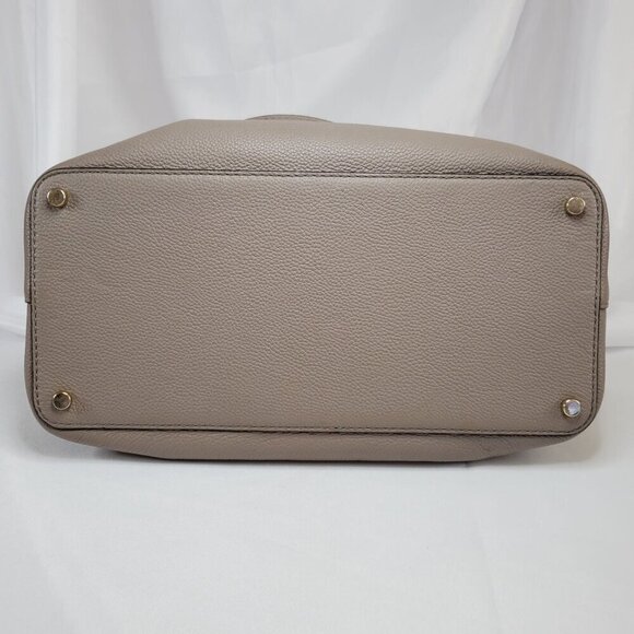 Kate Spade New York Taupe Evangelie Larchmont Satchel Leather Crossbody/Handbag - Picture 13 of 16